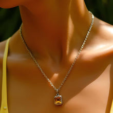 Load image into Gallery viewer, Citrine Necklace Rose Gold
