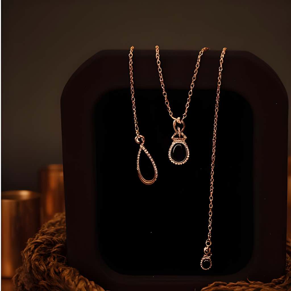 4ct Onyx Drop Pendant