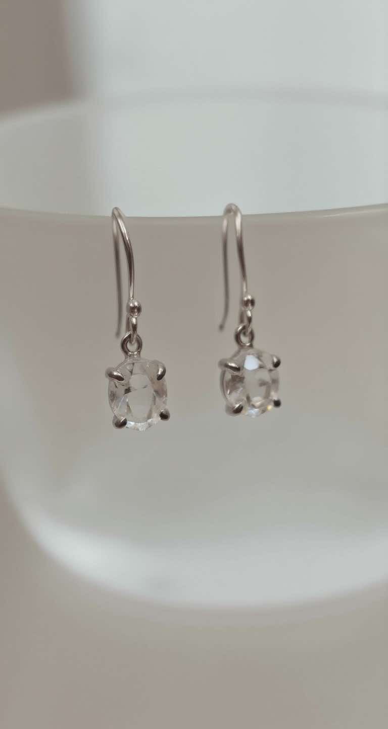 herkimer drop earrings