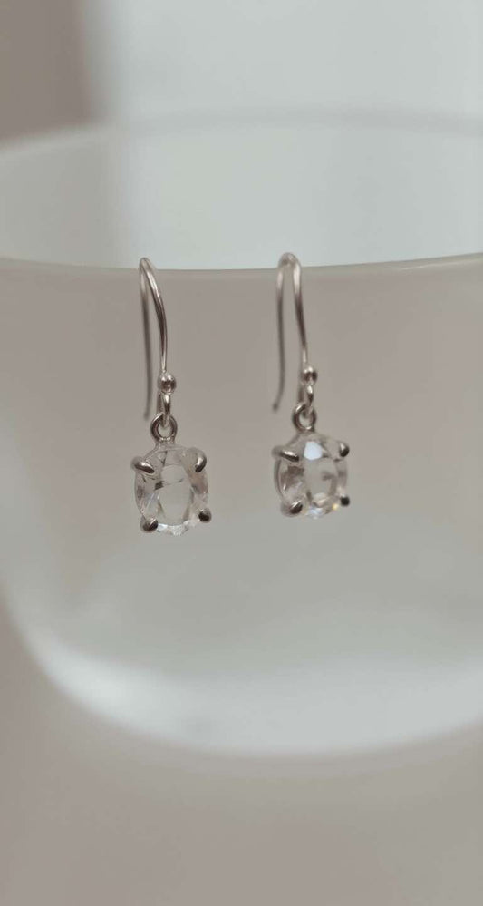 herkimer drop earrings