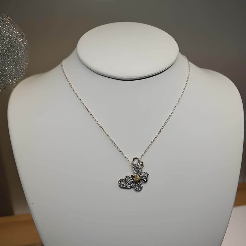 .5ct Citrine Butterfly pendant