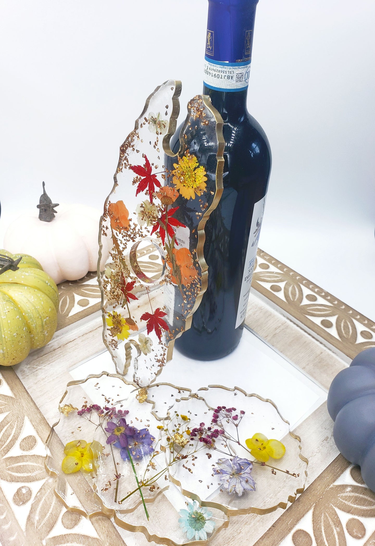 Floral Resin Wine Butler For Sale Online | Bows And Baubles